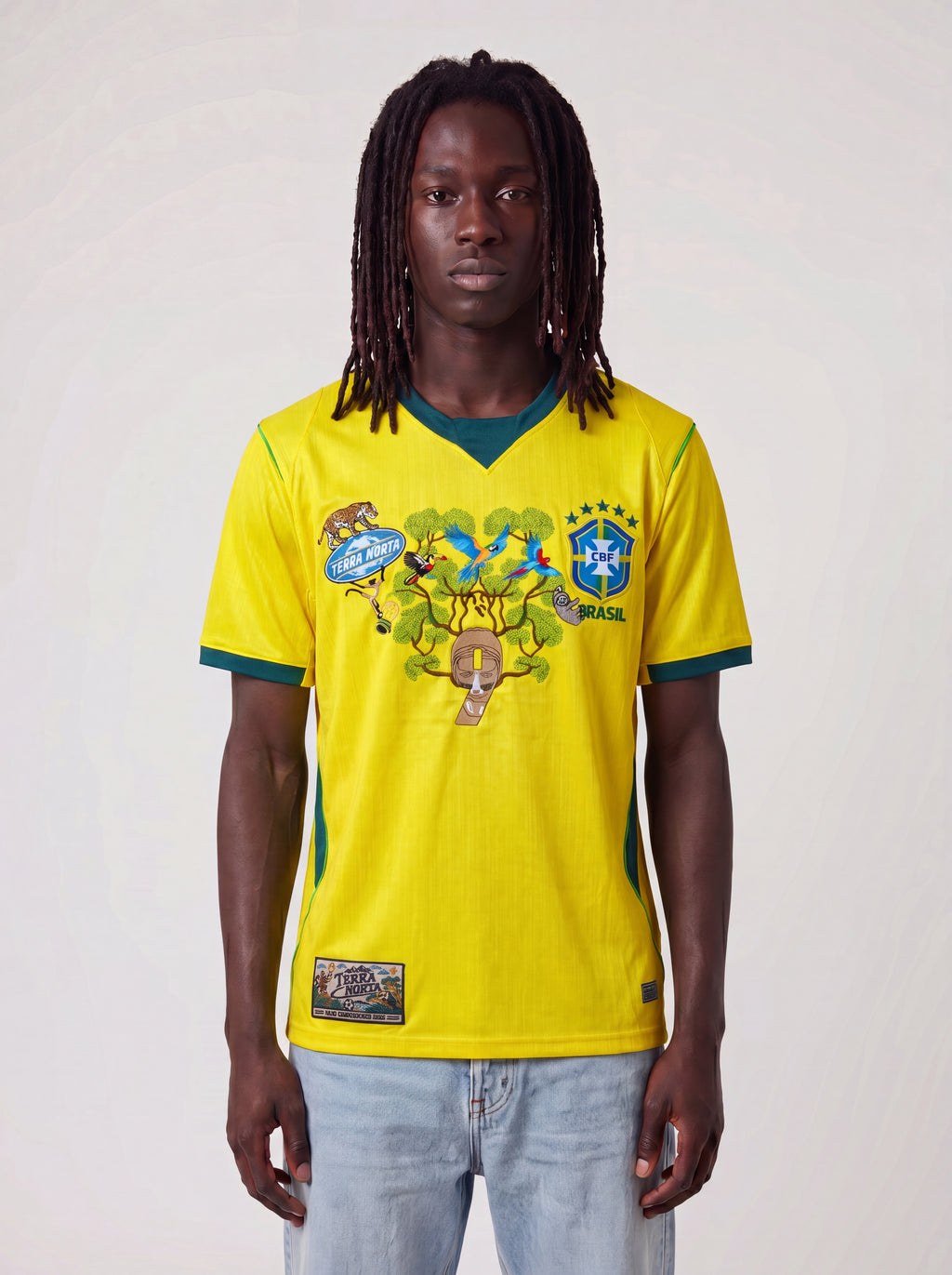 BRAZIL EMBROIDERY JERSEY