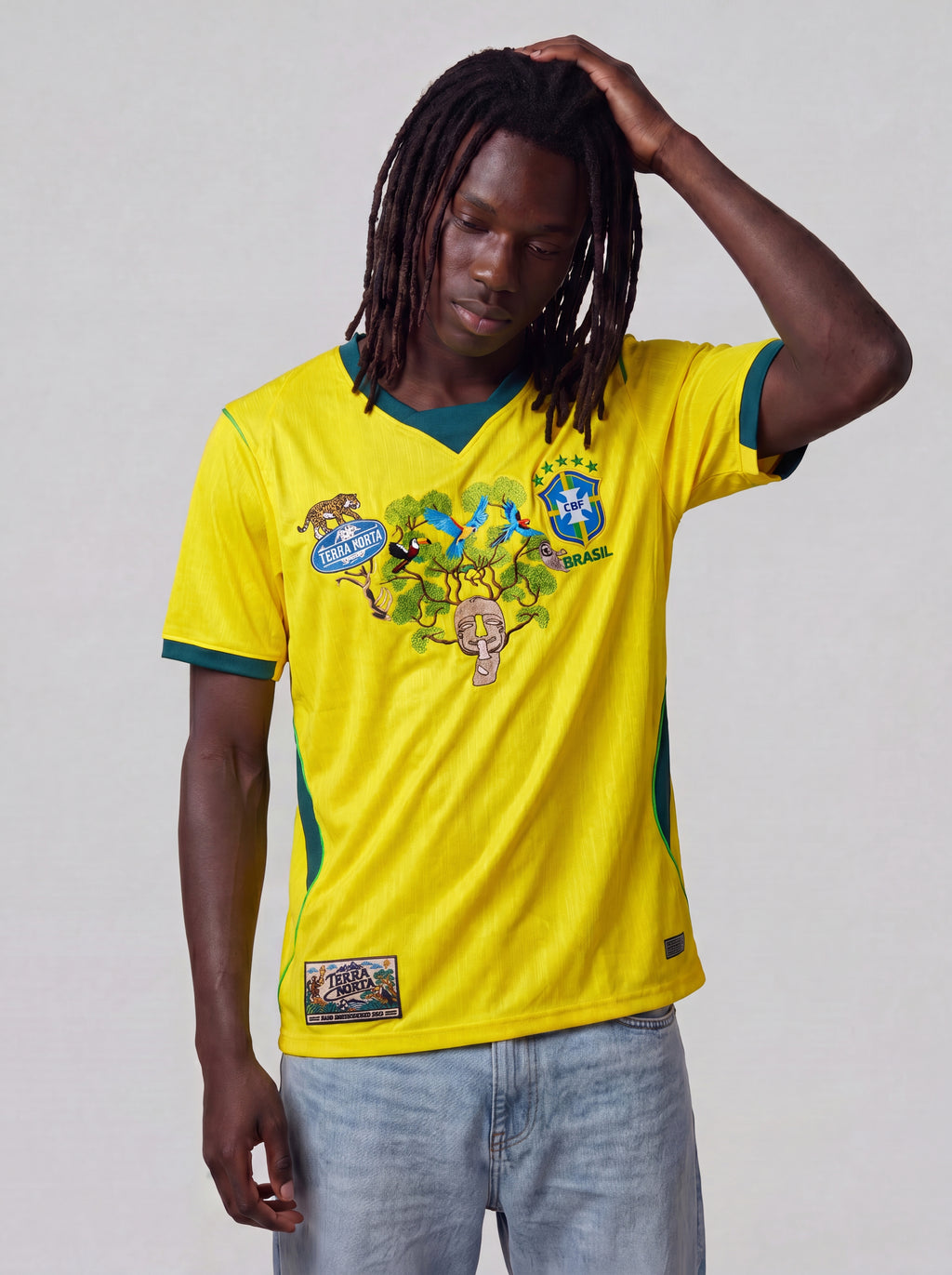 BRAZIL EMBROIDERY JERSEY