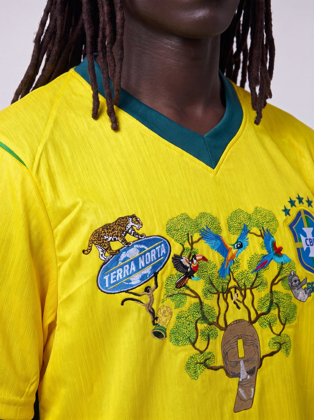 BRAZIL EMBROIDERY JERSEY